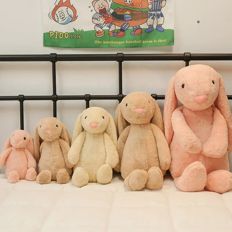 55CM Wholesale Easter Decoration Bed Bunny Plush Toys Long Ear Animal Large Rabbit Personalized Toy