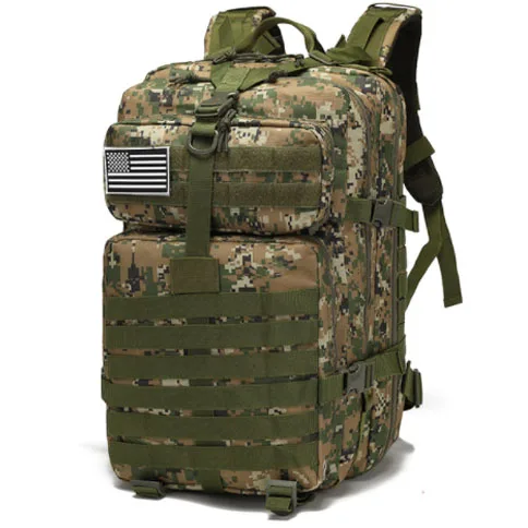 Wholesale Unisex Outdoor 3P Tactical Rucksack Fashionable Waterproof Nylon Laptop Backpack Bag China Manufactured Polyester