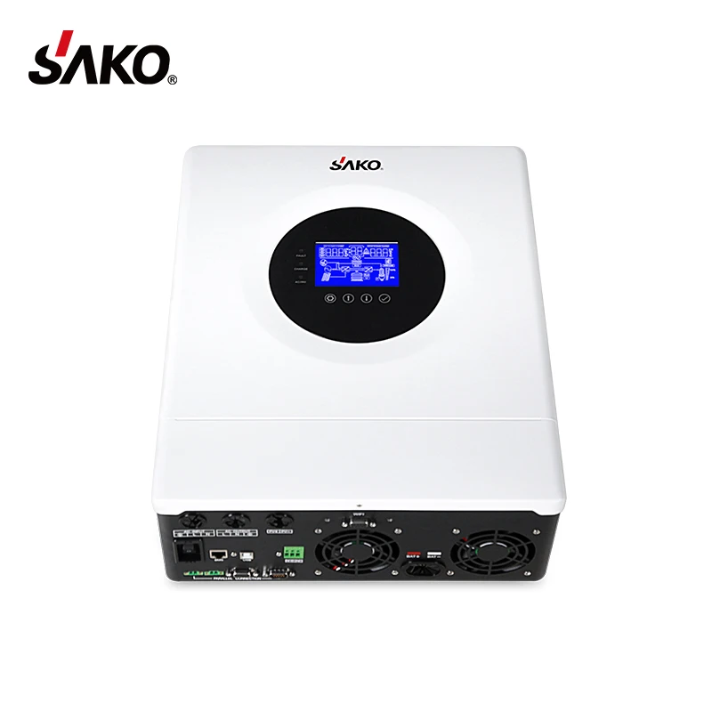 Sako Custom Single Split Phase On Off Grid 48V 8000W Dc To Ac Power Pure Sine Wave Inverter For Home 8Kw Hybrid Solar Inverter