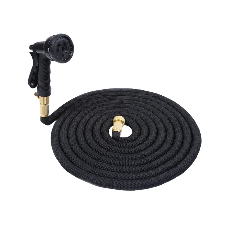 Best retractable garden irrigation hose high pressure water 100 ft with 8 function