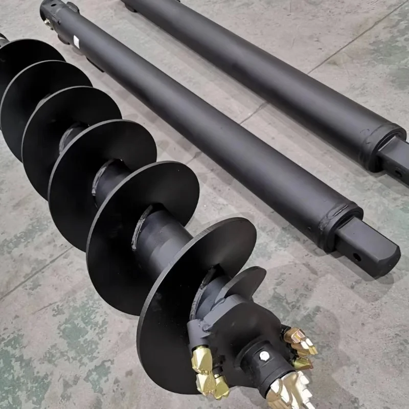 DHG Excavator Attachments Hydraulic Soil Drill Auger Hydraulic Earth Auger Drill Hole Machine for 1-50 Ton Excavator