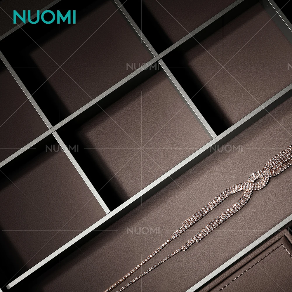 NUOMI HERA Bedroom Wardrobe Hardware Soft Close Decorations Shelf Drawer Pull Out Sliding Organizer Metal Leather Jewelry Tray