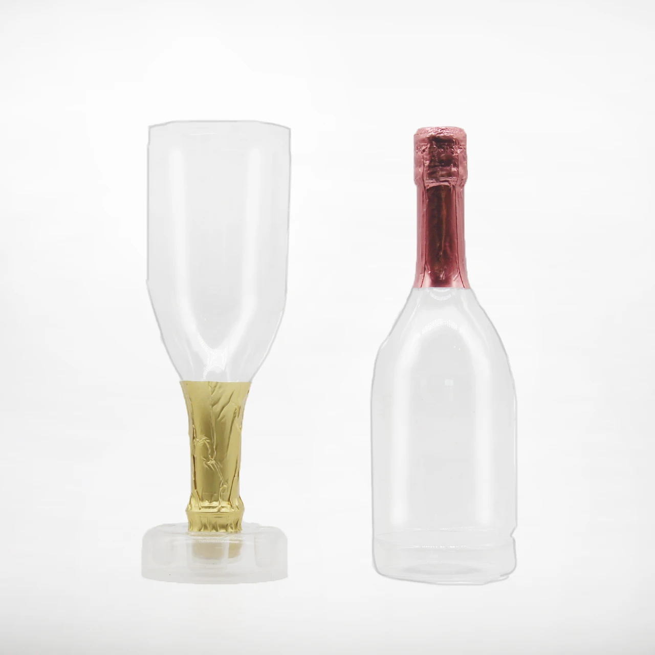 Jelly Bean packing bottle/750ml PS champagne bottle for candy packaging