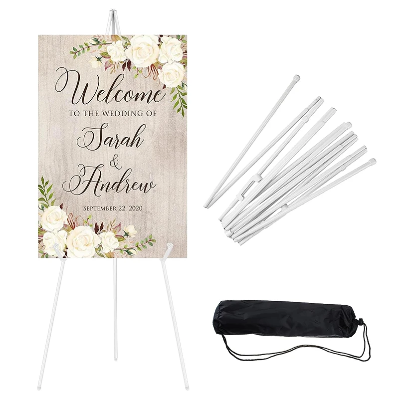 Sign Board Printing Menu Stand Metal Display Easel Sign Stands Wedding Poster Holder
