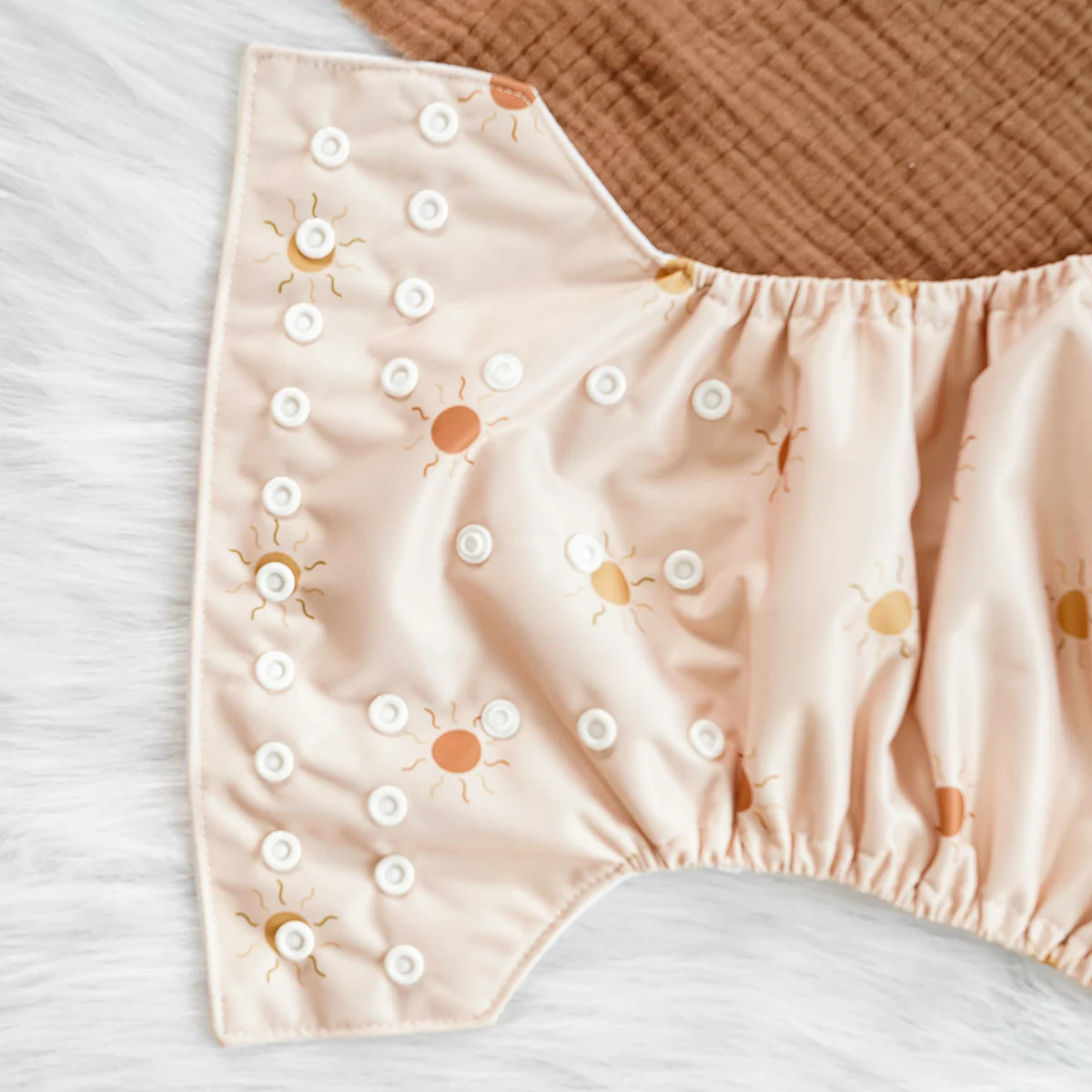 Happy Flute Baby Cloth  suede cloth diaper One Size Adjustable Washable Reusable for Babies  Nappies