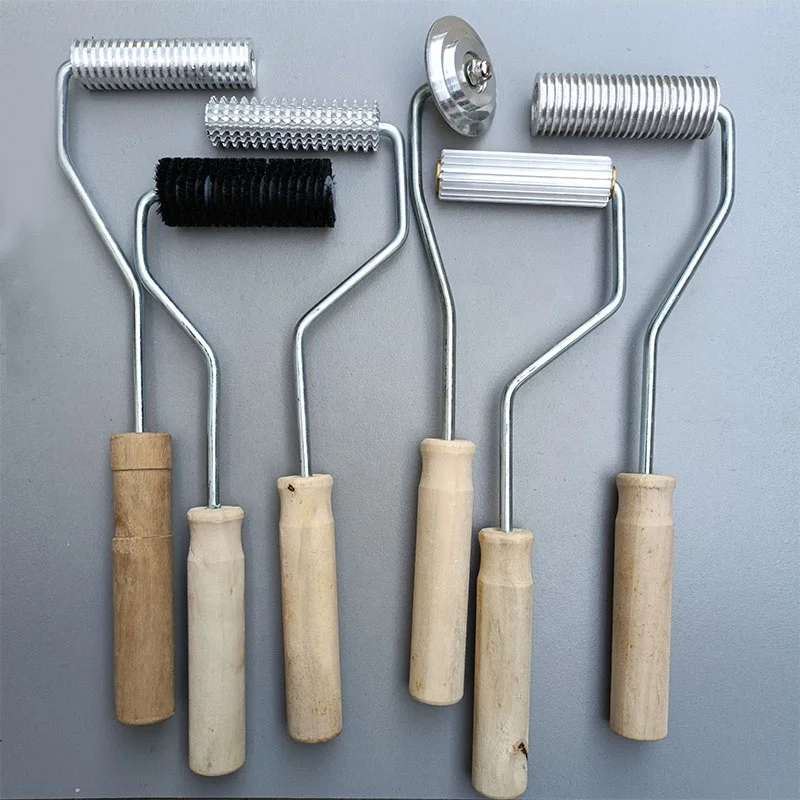 
Bubble Buster Rollers Bristle Paddle Nobby Corner Roll for Glass Fiber Laminating 