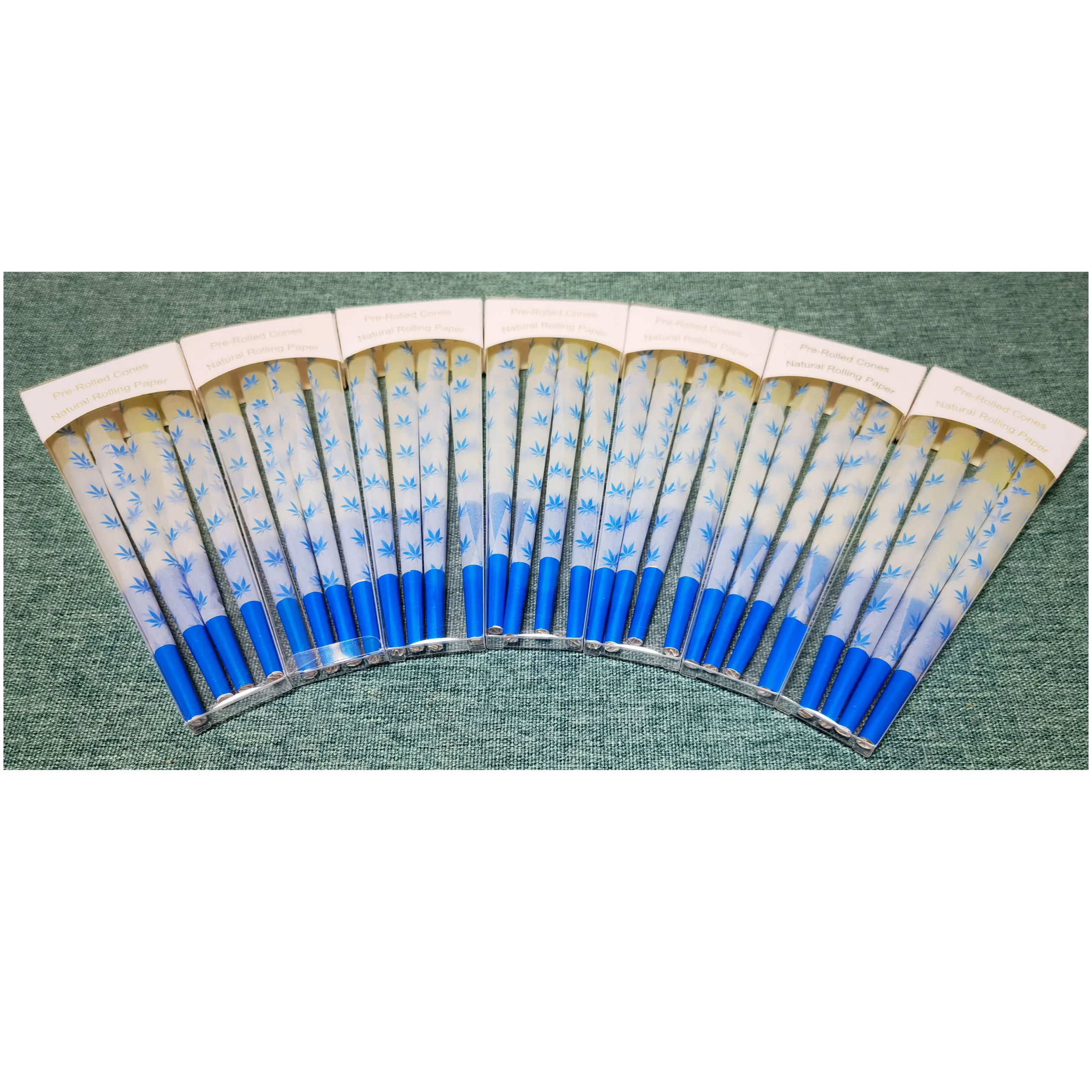 Popular New Type Pre Rolled Printed Paper Cones with foil tip