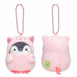 12cm Japanese cartoon Koupen Chan little penguin cos pig plush toy pendant cute animal custom plush keychain for decoration