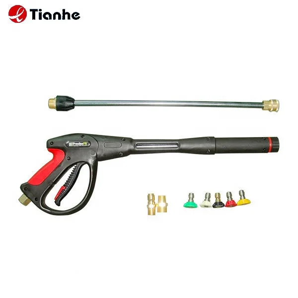 Car Wash High Pressure Gun 4000psi Max Black Foam Water Spray Gun