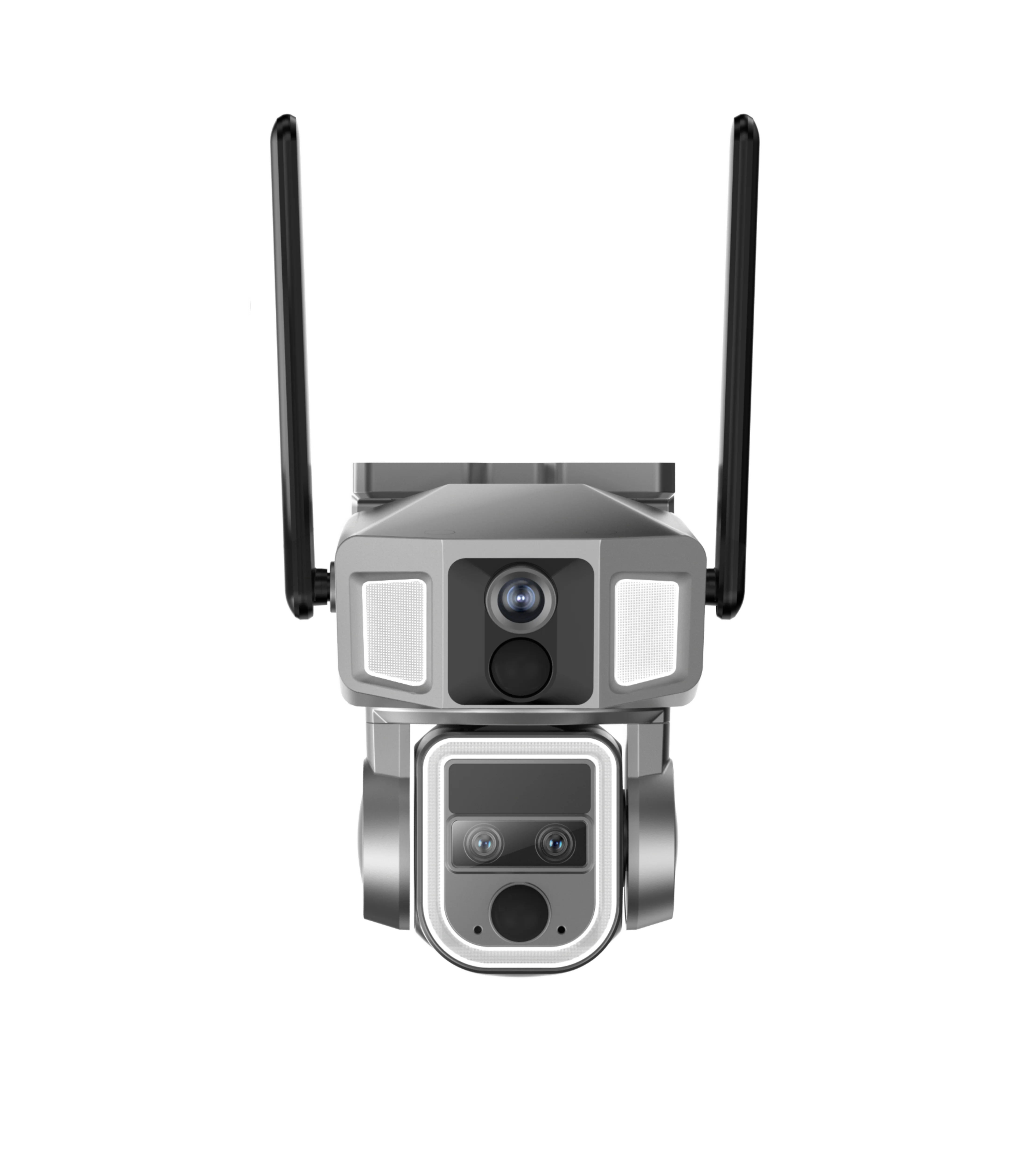 Двойной объектив 4K 10X оптический зум PTZ 4G Wifi Беспроводная Солнечная камера безопасности с солнечной батареей 8