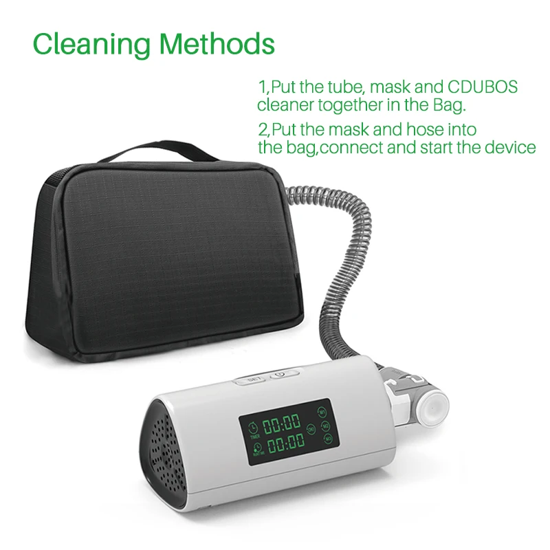 Portable CPAP Cleaner and Sanitizing Machine Zipper Bag for Tube Hose Shenzhen