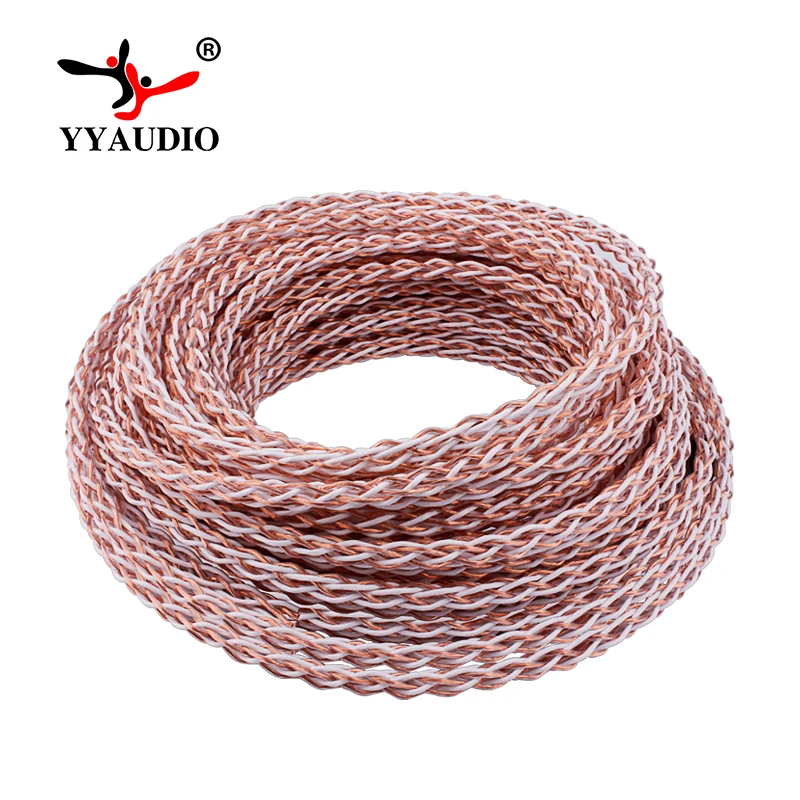Кабель для динамика YYAUDIO Hifi 4TC Hi-end Pure OCC Diy оптовый кабель с 8