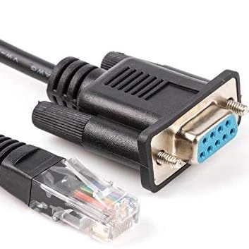 RJ45 to RS232 AMPLEC DB9 9-Pin Serial Port Female to RJ45 Cat5 Ethernet LAN Console