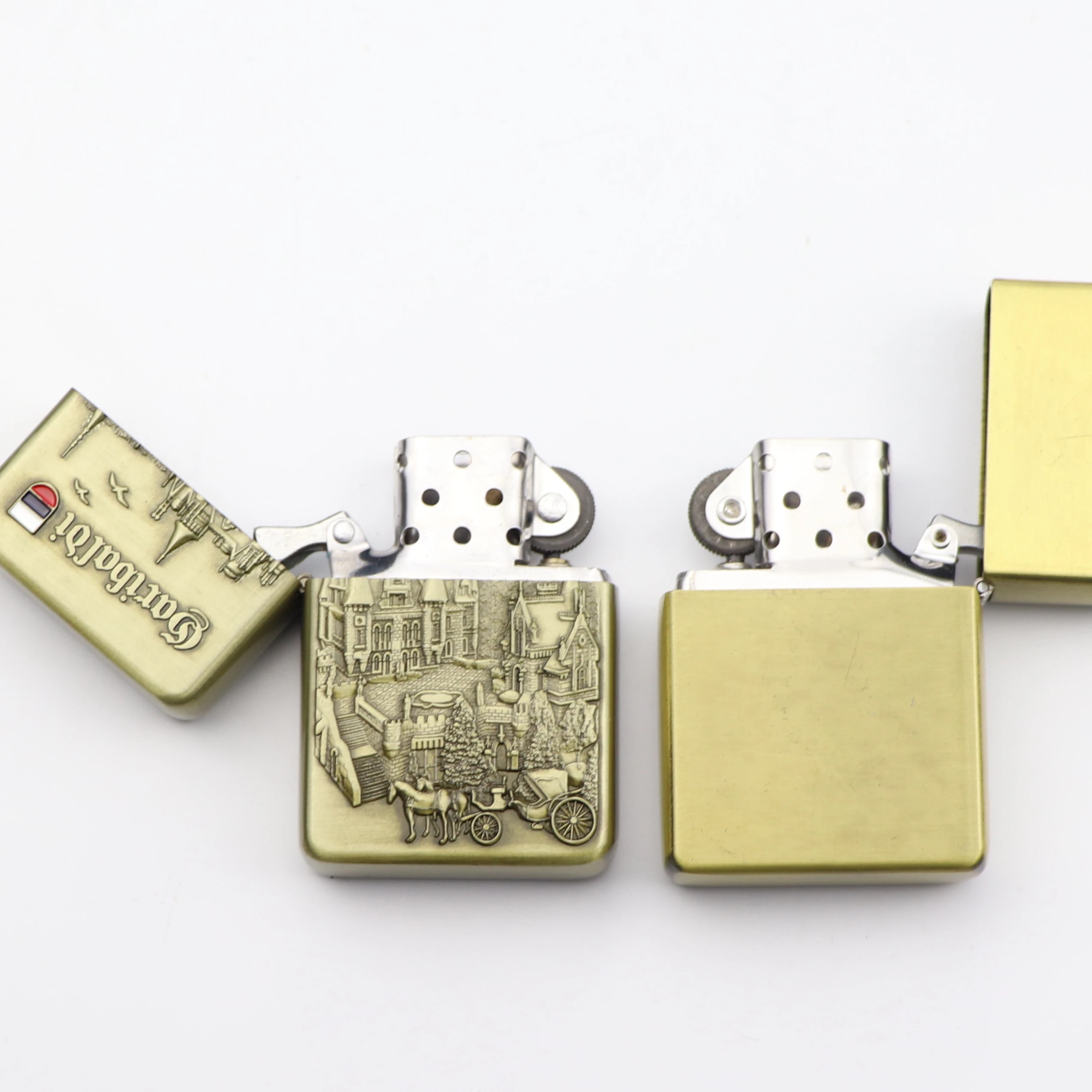Russia Souvenirs Brass Cigarette Lighters Smoking Accessories Custom Logo Metal Lighters
