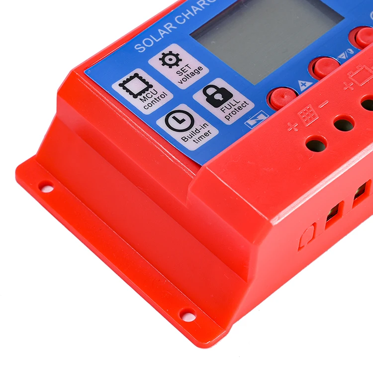Solar Controller 220v 10amp Pwm Digital Display Solar Controller 24v Solar Charge Controller