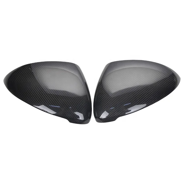 
For Porsche Cayenne Real Dry Carbon Fiber Side View Mirror Covers Add on Style 2014 2017  (1600188649442)