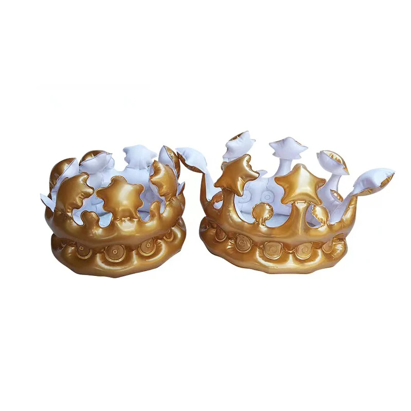 Factory Price Party Decoration Inflatable Cartoon Crown Inflated Headband toy
