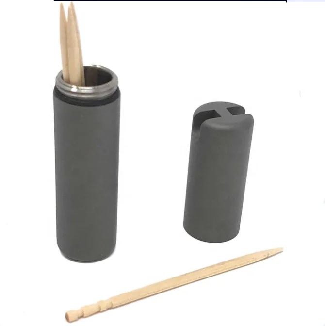 portable Titanium toothpick holder for outdoor