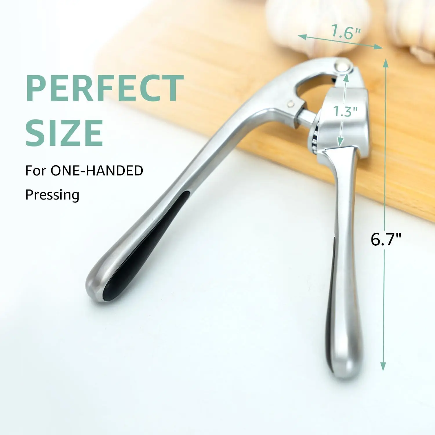 Factory Hot Sell Kitchen Accessories Tool Garlic Peeler Brush Stainless Steel Garlic Press