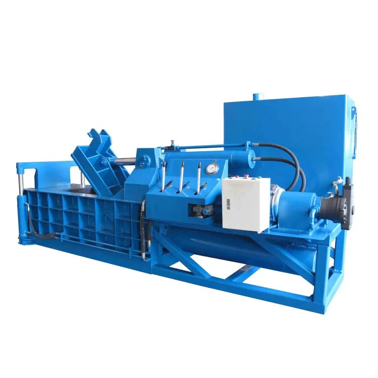 automatic horizontal Hydraulic press waste paper baler machine automatic baling scrap used clothing bale packing machine