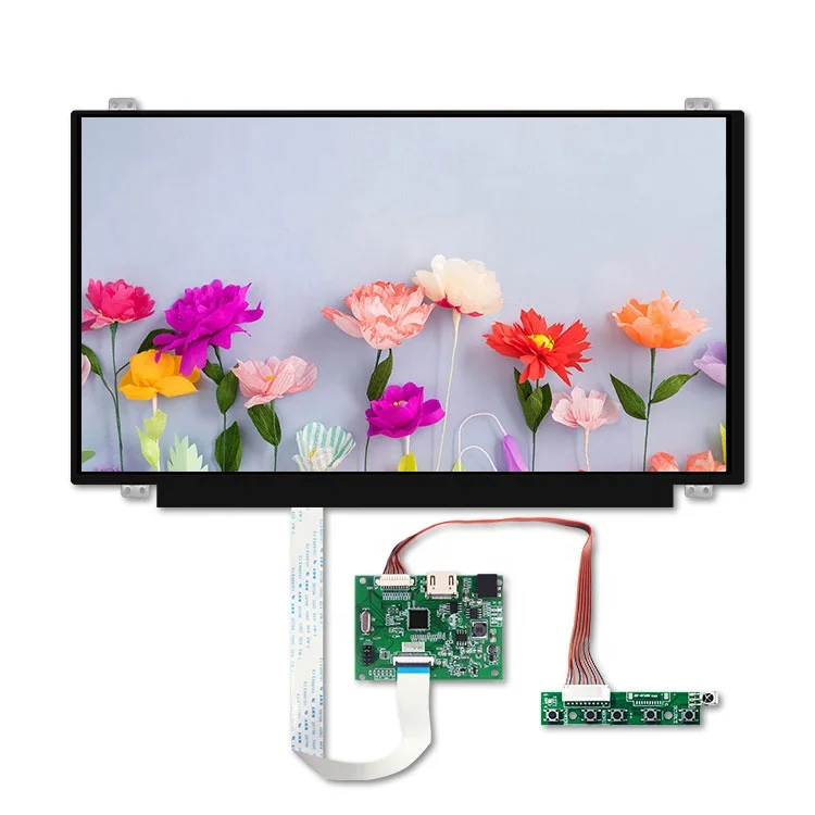 15.6 Inch 30 Pin Slim Thin LED Backlight Ips Tft LCD Lcm Tft Display Panel Lcd Laptop Screen Module Advertising 1366*768 Board