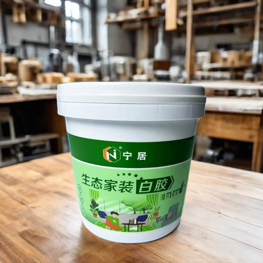 White PVCA Latex Glue for Wood for Construction & Real Estate Composed of Vinyl and Polyvinyl Alcohol Polymers