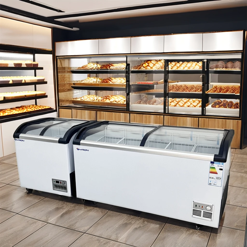 Factory Supply Fascinating Price Supermarket Commercial Glass Door Ice Cream Display Freezer