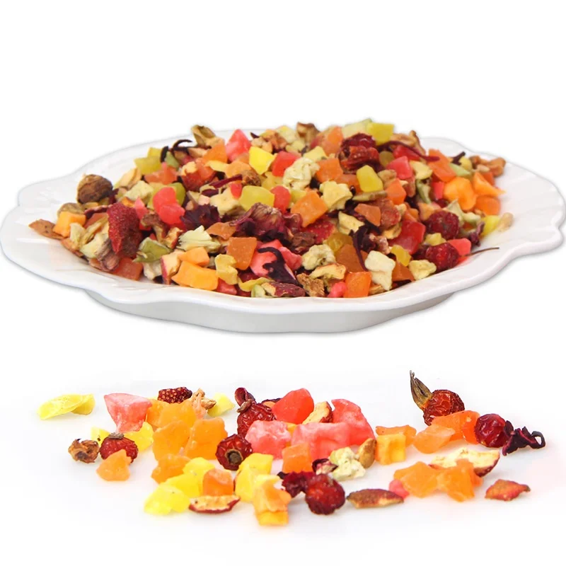 Wholesale Detox Herb Dried Test Tube Fruit Colorful Mixed Slimming Tea With Roselle