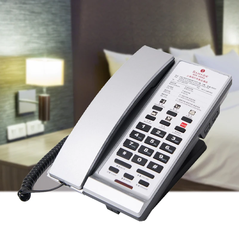 Factory Made Voip Room Phones Usb Customizable Analog Phone Hotel Telephone
