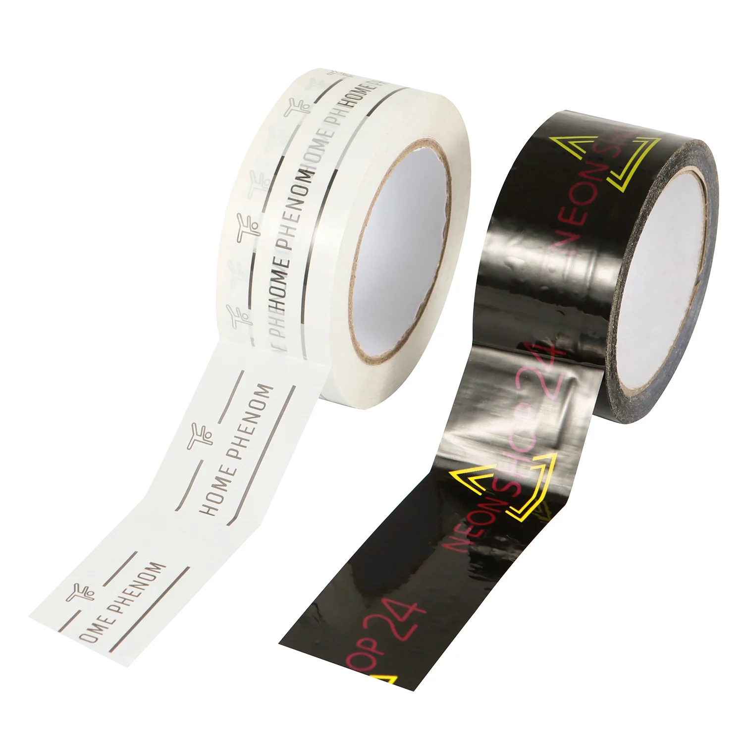 Fashion eco friendly black custom matte box plastic packing tape transparent sealing parcel opp packaging tape with company logo