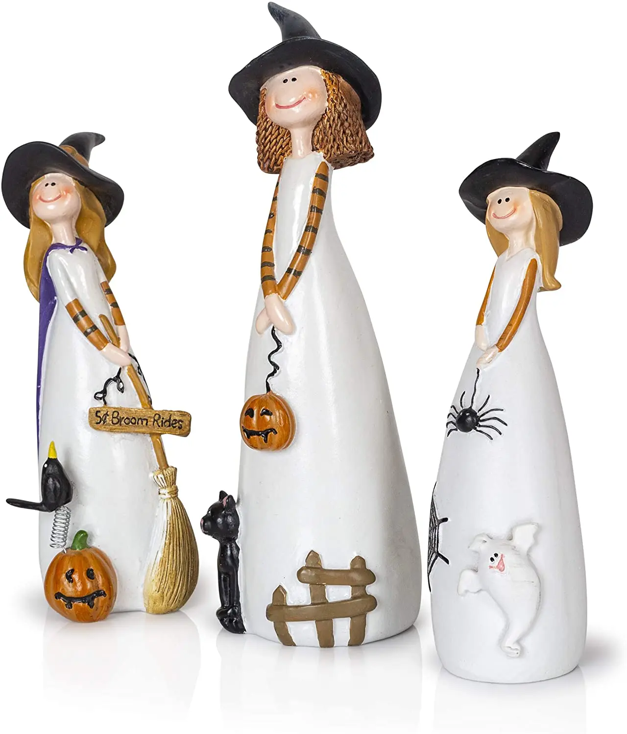 Halloween Witch Decorations Decor and Fall Accents Classic Witches Hats Cat Ghost