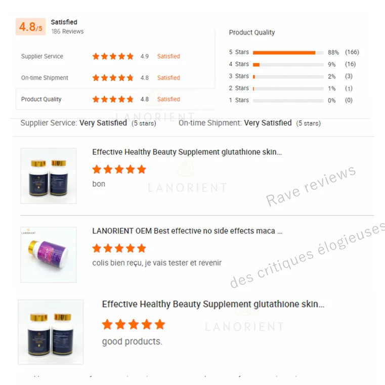 Gluta White Gelules Pour Blanchiment De La Peau Dietary Supplement for Lightening Black Skin