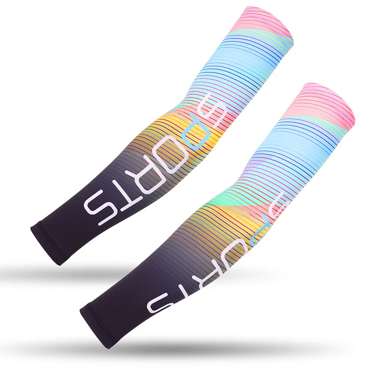 Outdoor Ice Silk Sunscreen Cycling Arm Sleeve Driving Gloves Basketball Sleeve Running Bicycle Arm Warmers Camping Summer Sports