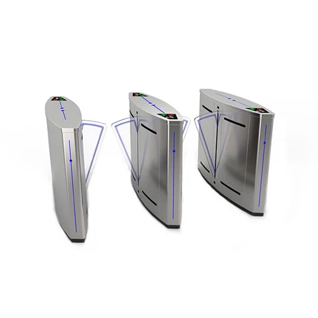 Traffic Management Access Control Flap Barrier Gate AI Smart Facial Recognition Waist Height Flap Barrier