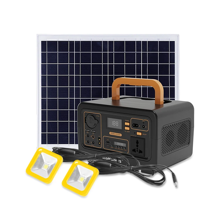 Portable solar power system 300W AC output multi function solar energy system including 10W solar  panel 27000mAh lead battery