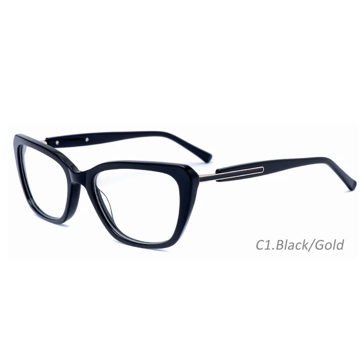 TP23021 Wholesale New color Glasses Frame Luxury Women Flat Mirror Custom Logo Computer optical glasses frame