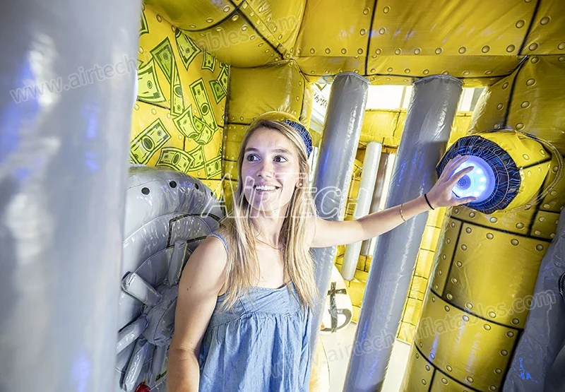 AIRTECH new inflatable interactive game ips ips ninja the bank