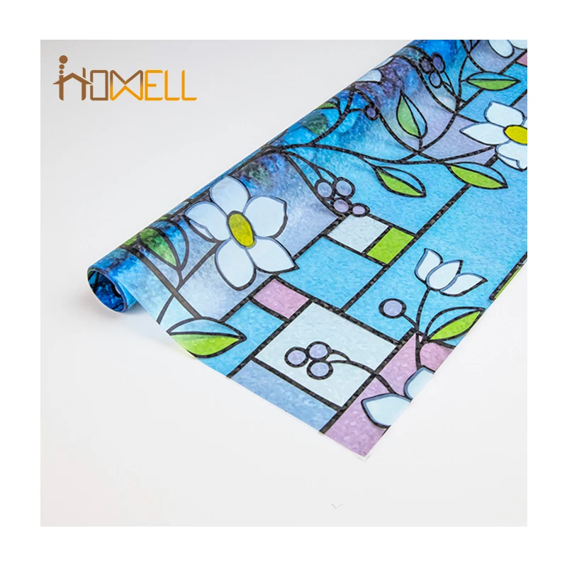 Цветная точечная 3d-пленка для окон из ПВХ с УФ-управлением дома и спальни