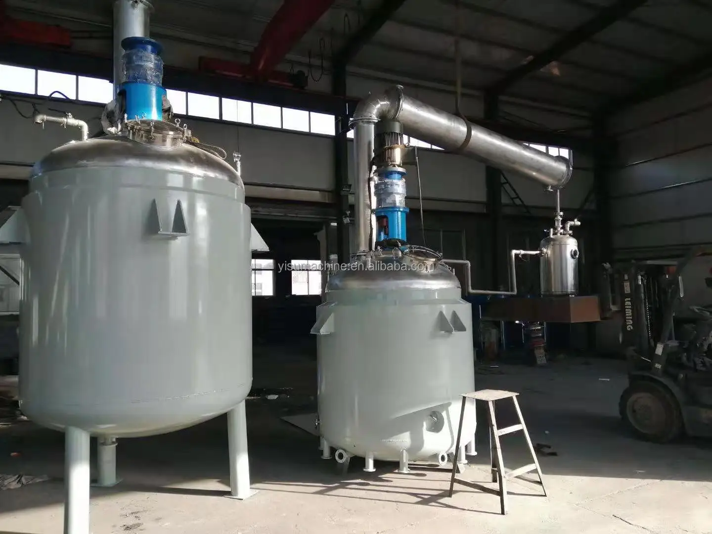 chemical reactor machine 1500l reactor with heating and stirring function reactor with coil heating