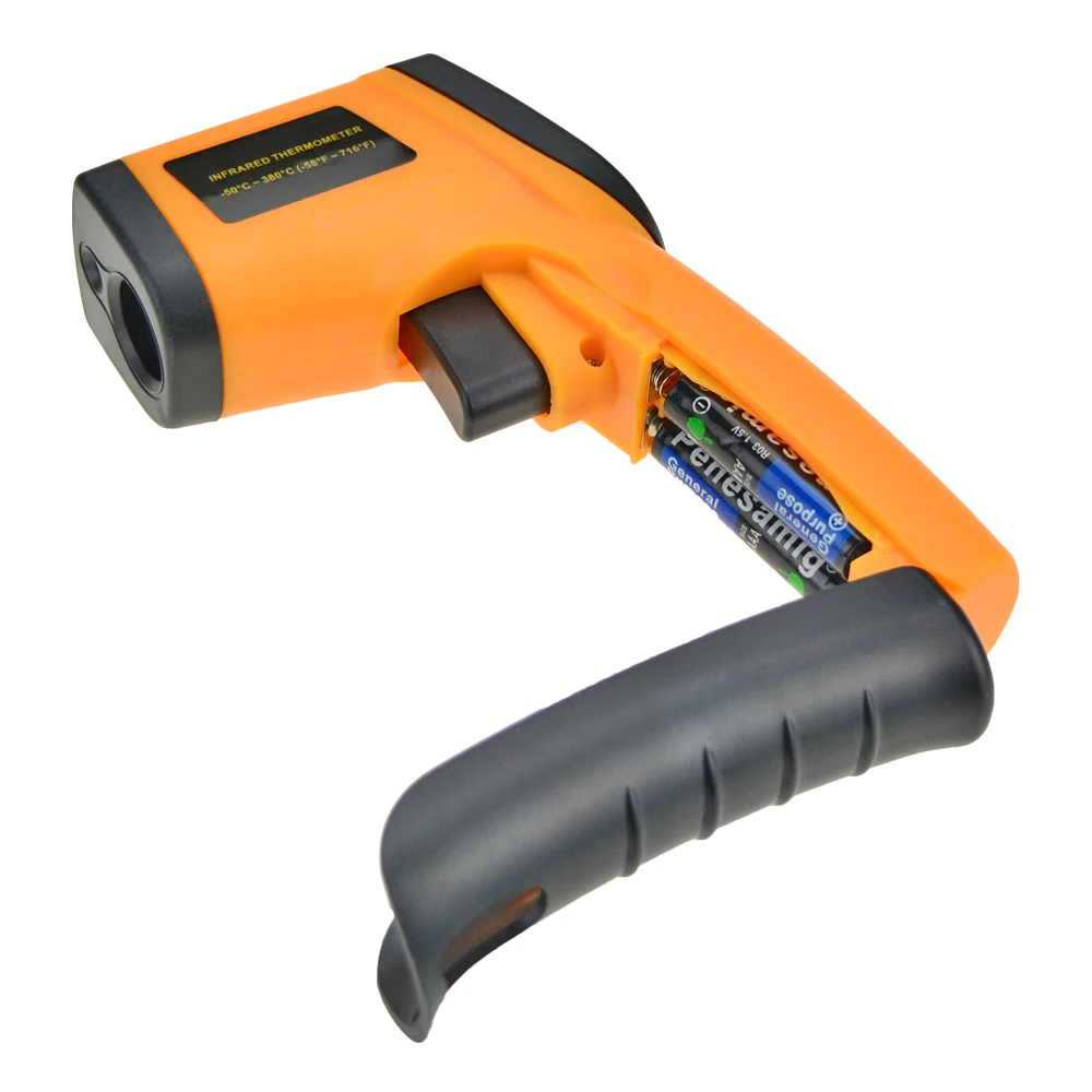
GM320 Digital Non Contact Laser infrared Oven Thermometer Sensor -50-380 Degree Temperature Pyrometer IR Laser Point Gun Meter 