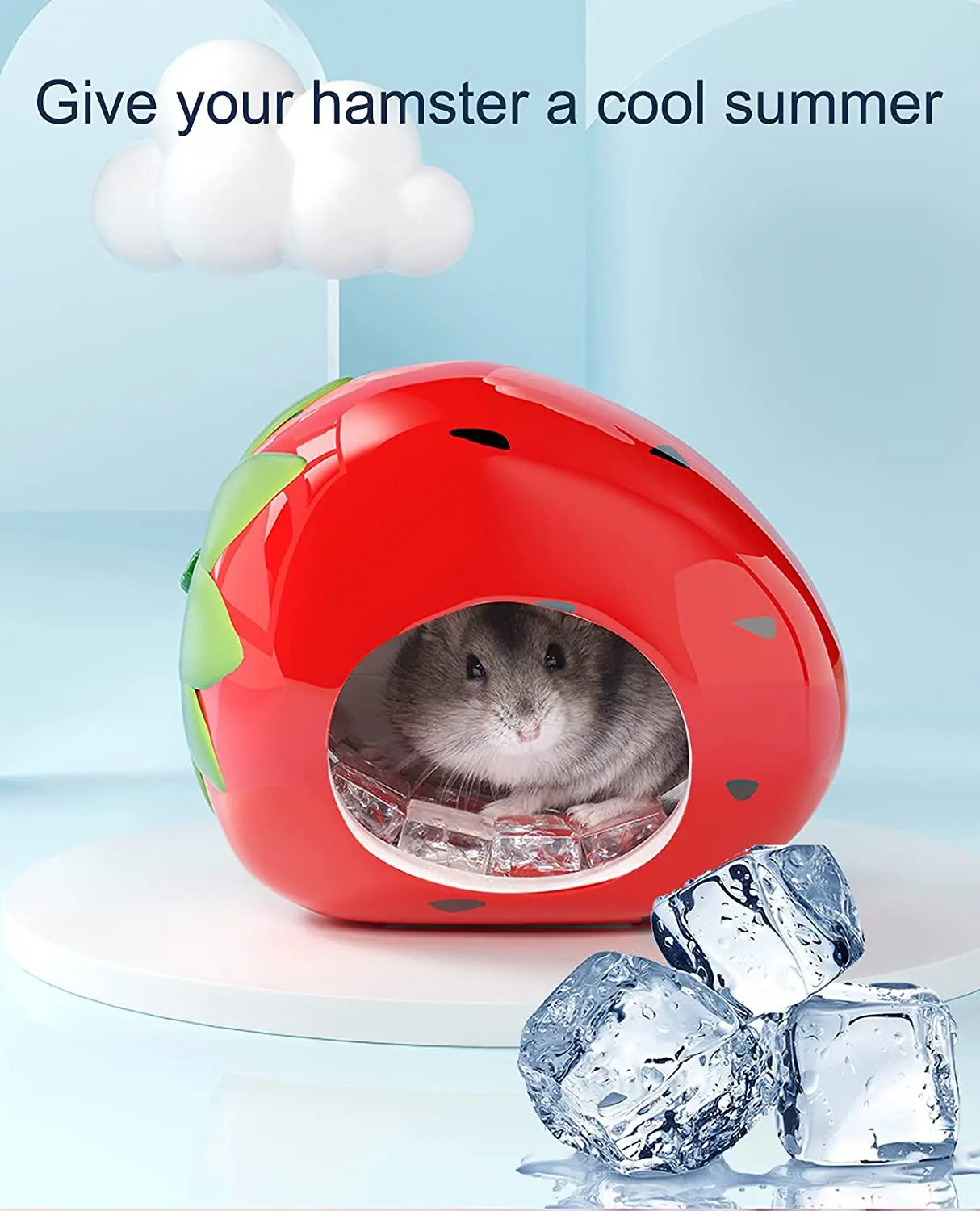 hamster ceramic nest golden silk bear cooling nest heat dissipation cool house hamster supplies hiding nest