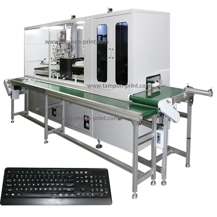 2 Colors Laptop Computer Keyboard Uv Curing Dryer Conveyor Belt Screen Printing Machine