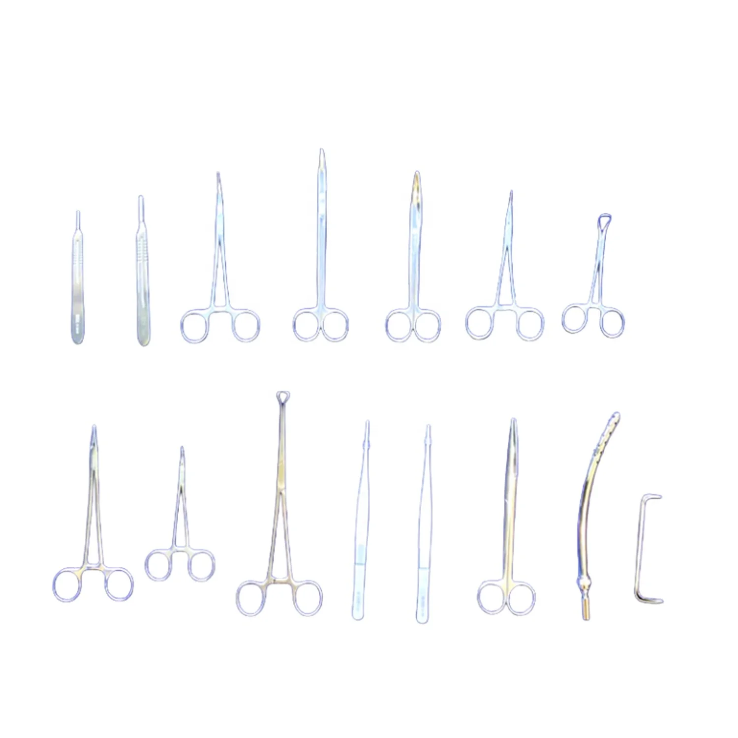 Reusable autoclavable Stainless steel hospital basic general surgical Instrument pack surgery instruments set