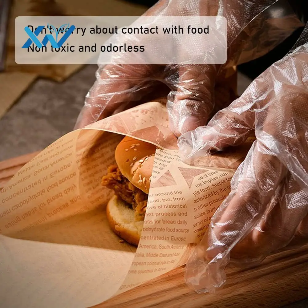 Custom Size Sandwich Food Packaging Wax Tissue Paper Printed Greaseproof Paper Printing Virgin Baking Paper Coated