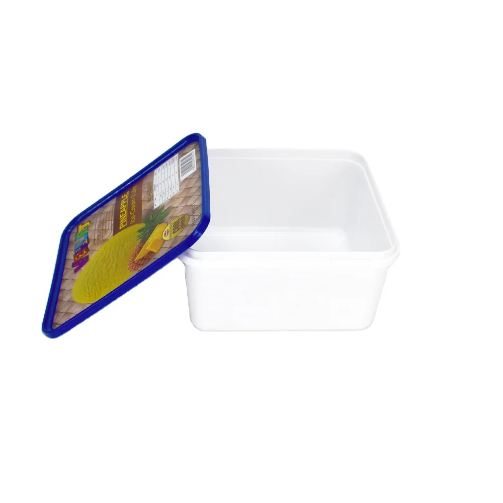 Luckytime disposable ice cream box plastic with lid