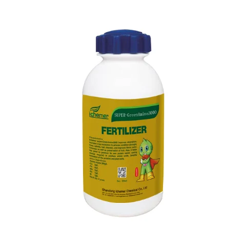 Wholesale High Quality Bottled Liquid Amino Fertilizer with Fe B Zn  Micro Element For Agriculture-Ichemer super greenamino 3000
