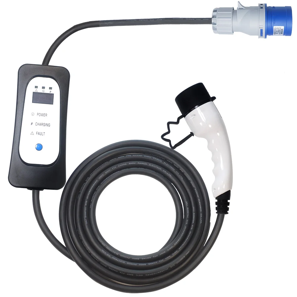 
Nice Product 8A 10A 13A 16A Adjustable Current Ev Charger Type 2 Ev Cable 