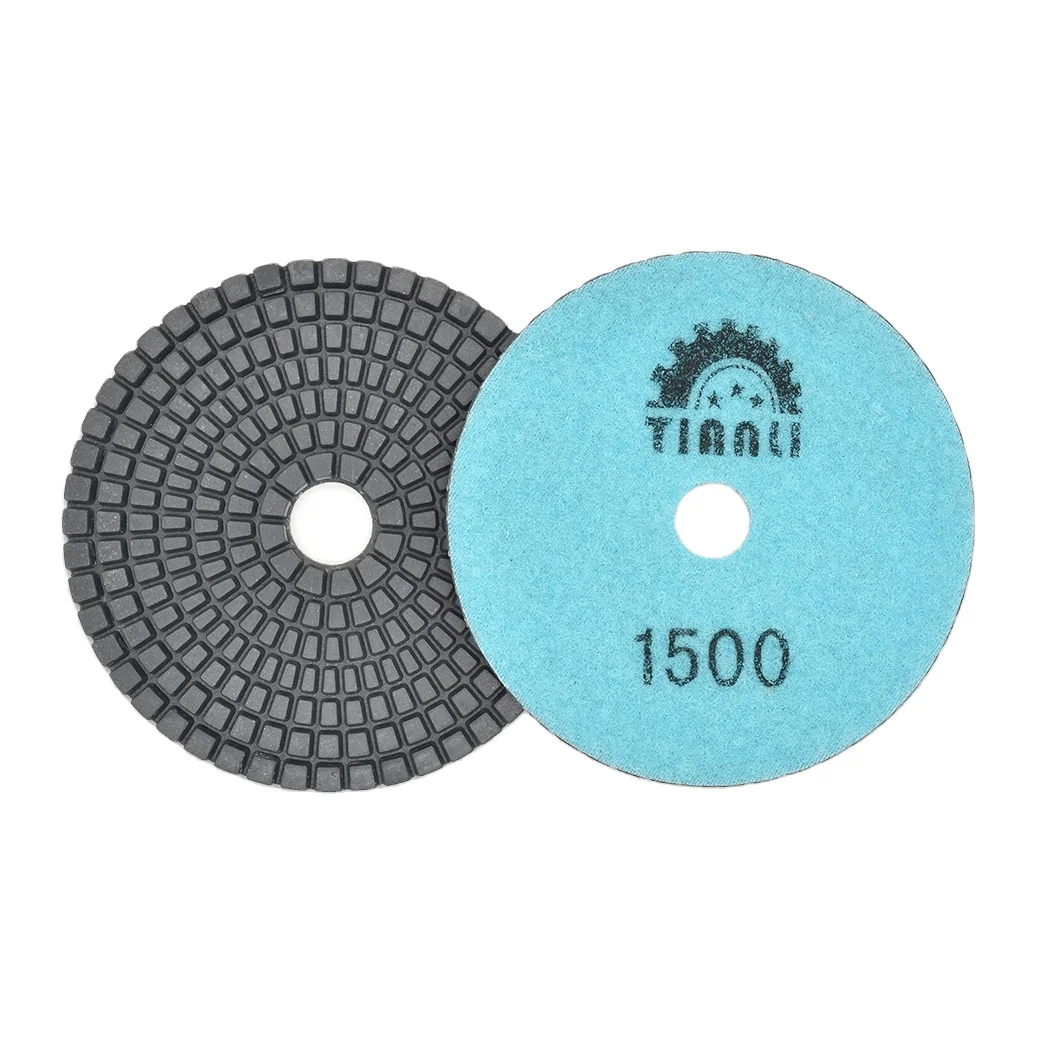 4Inch 7Step Grit 30#-5000# Diamond Polishing Pad 100mm Wet And Dry Flexible Resin A-Class Good Quality For Stone Floor Polishing