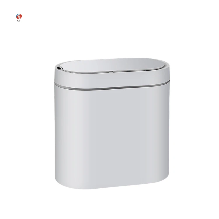 Factory Price White Smart Trash Can With Sensor Stainless Steel Induction Trash Can