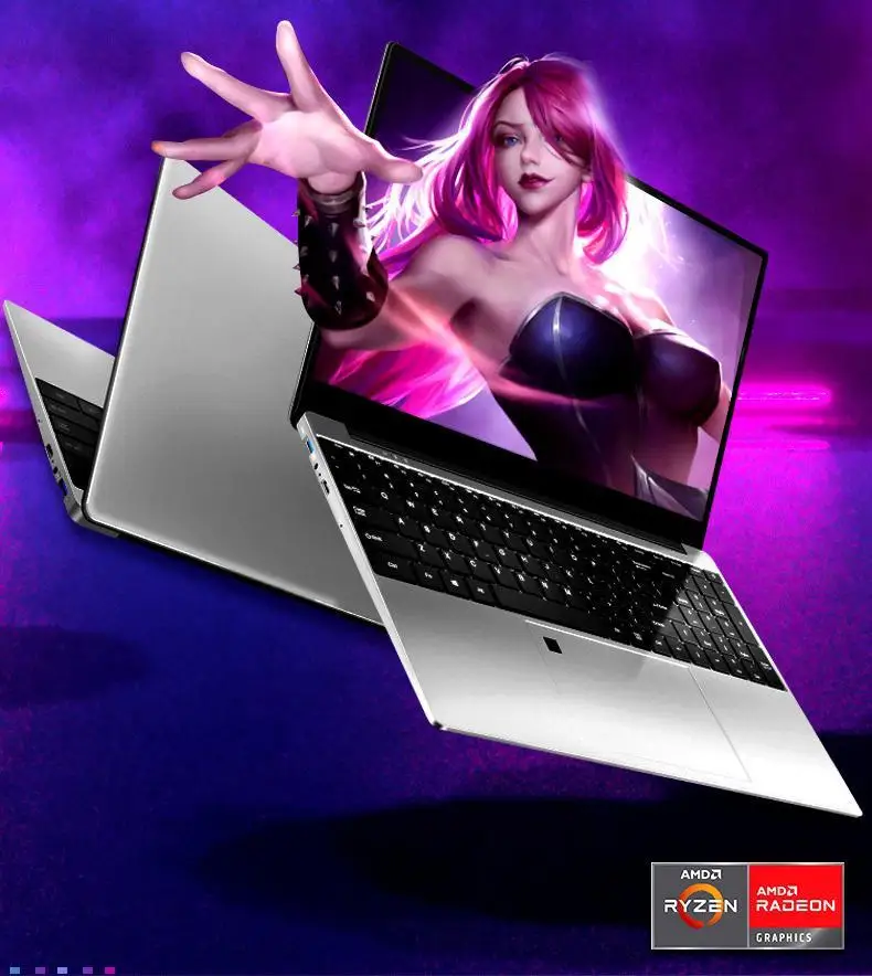 15,6 дюймов с завода по низкой цене R7-4700U Octa core RX vega7 20GB CPU 1 ТБ разблокировка отпечатком пальца портативный ноутбук Игровые ноутбуки